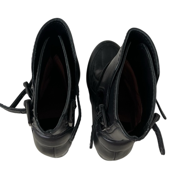 Zadig & Voltaire & Laurence Dacade Black Heeled Boots with Buckle Detail - Picture 4 of 13